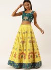 Green and Wine Designer Lehenga For Party - 2