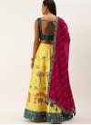 Green and Wine Designer Lehenga For Party - 1