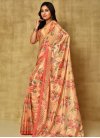 Floral Work Traditional Saree For Festival - 1