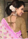 Tiptop  Resham Work Cotton Silk Beige and Magenta Contemporary Saree For Ceremonial - 2