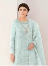 Embroidered Work Georgette Palazzo Style Pakistani Salwar Suit - 1