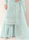 Embroidered Work Georgette Palazzo Style Pakistani Salwar Suit - 3