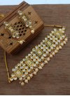 Beautiful Kundan Work Gold Rodium Polish Necklace Set For Ceremonial - 1