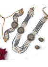 Lovely Gold Rodium Polish Necklace Set For Ceremonial - 1