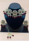 Blissful Alloy Kundan Work Necklace Set For Ceremonial - 1