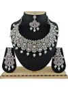 Majesty Silver Rodium Polish Diamond Work Necklace Set for Party - 1