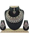Beautiful Diamond Work Necklace Set For Party - 1