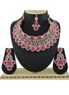 Alluring Gold Rodium Polish Necklace Set For Party - 1