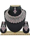 Glorious Diamond Work Alloy Necklace Set For Party - 1