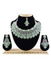 Superb Diamond Work Alloy Necklace Set For Party - 1