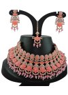 Catchy Alloy Gold Rodium Polish Necklace Set For Party - 1