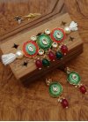 Charming Green and Red Gold Rodium Polish Necklace Set - 1