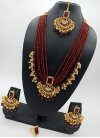 Lordly Alloy Gold Rodium Polish Necklace Set For Ceremonial - 1