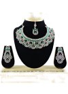 Perfect Gold Rodium Polish Diamond Work Necklace Set For Party - 1
