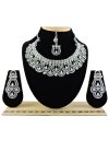 Elegant Alloy Diamond Work Necklace Set - 1