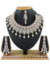 Lordly Gold Rodium Polish Necklace Set For Party - 1
