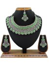 Attractive Silver Rodium Polish Diamond Work Alloy Necklace Set For Party - 1