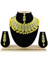 Lordly Silver Rodium Polish Necklace Set For Party - 1