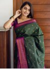 Silk Blend Designer Contemporary Style Saree - 2