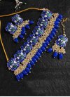 Charming Gold Rodium Polish Beads Work Necklace Set - 1