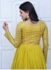 Faux Georgette Resham Work Readymade Classic Gown - 3