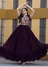 Embroidered Work Readymade Long Length Gown - 2