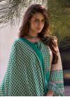 Beige and Sea Green Designer Straight Salwar Suit For Festival - 2