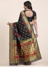 Woven Work Black and Grey Trendy Classic Saree - 2