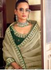 Embroidered Work  Faux Georgette Traditional Designer Saree - 1