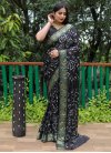 Silk Blend Designer Contemporary Style Saree - 3