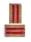 Opulent Alloy Gold Rodium Polish Stone Work Gold and Red Bangles - 2