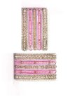 Awesome Pink and White Bangles For Ceremonial - 2