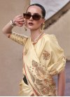Satin Silk Woven Work Trendy Classic Saree - 2