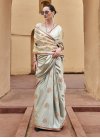 Satin Silk Designer Traditional Saree For Ceremonial - 1