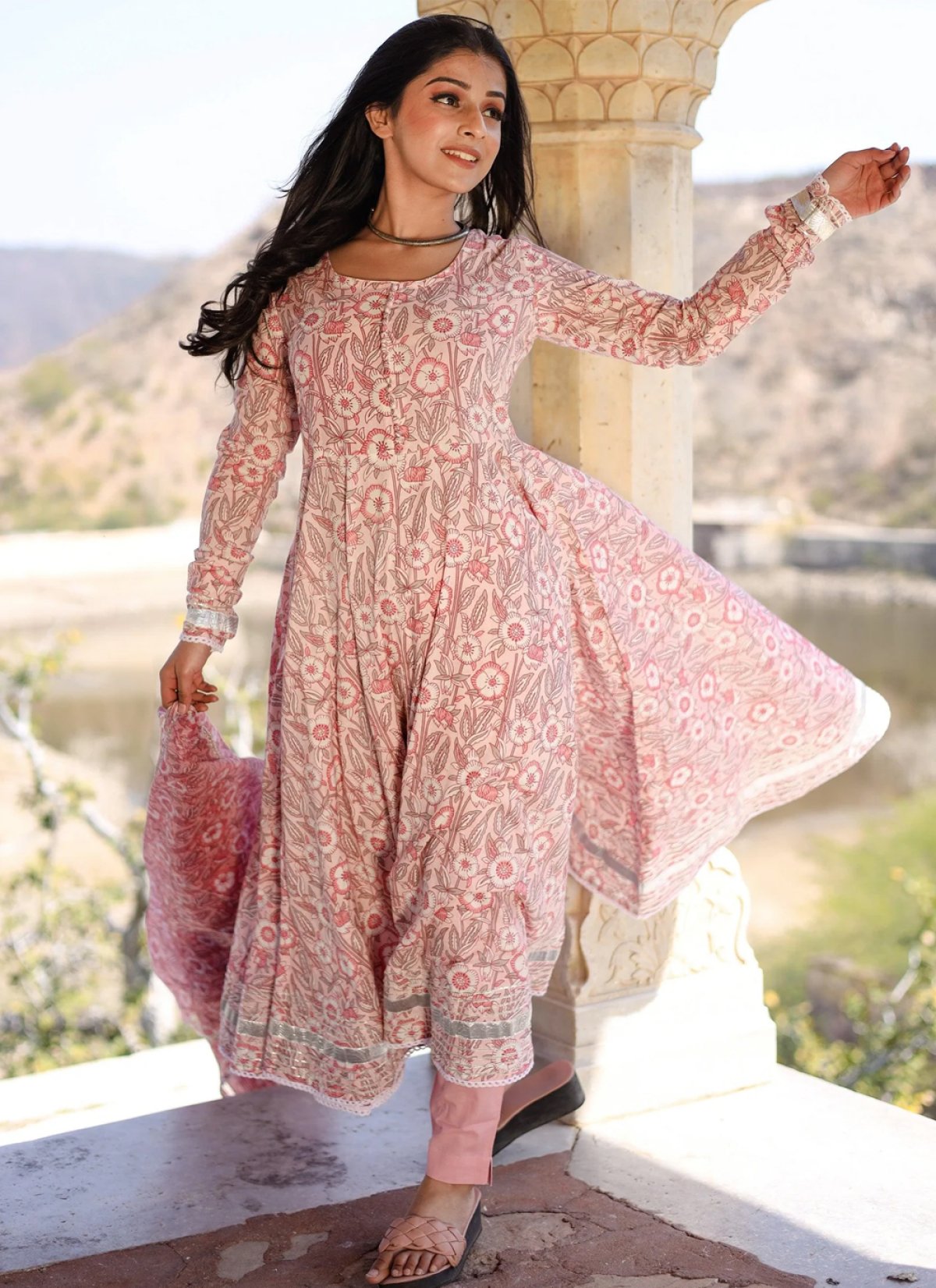 Buy Gota Patti Work Readymade Designer Salwar Suit Online