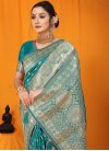 Woven Work Banarasi Silk Designer Contemporary Style Saree - 2