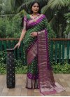 Silk Blend Designer Contemporary Style Saree For Ceremonial - 3
