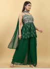 Faux Georgette Embroidered Work Readymade Palazzo Salwar Kameez - 2