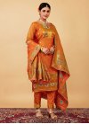 Woven Work Paithani Silk Readymade Designer Suit - 2