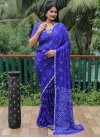 Silk Blend Designer Contemporary Saree For Ceremonial - 3