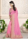 Extraordinary Faux Georgette Embroidered Work Trendy Classic Saree - 1