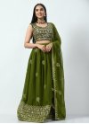 Embroidered Work A - Line Lehenga For Party - 1