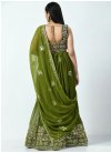 Embroidered Work A - Line Lehenga For Party - 2