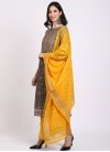 Brown and Mustard Cotton Readymade Designer Salwar Suit - 2