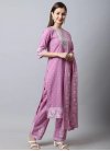 Embroidered Work Cotton Readymade Designer Suit - 1