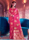 Woven Work Satin Silk Designer Traditional Saree - 1