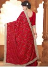 Faux Georgette Embroidered Work Classic Saree - 2