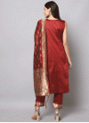 Jacquard Silk Readymade Designer Salwar Suit For Festival - 1