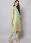 Woven Work Readymade Designer Salwar Suit - 2