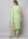 Woven Work Readymade Designer Salwar Suit - 1